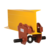 Vestil Push Eye Manual Trolley 2000 Lb. Capacity Orange E-MT-2