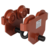 Vestil Steel Push Eye Manual Trolley 4000 Lb. Capacity Orange E-MT-4