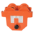 Vestil Steel Push Eye Manual Trolley 8000 Lb. Capacity Orange E-MT-8