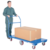 Vestil Steel Flat Bed Cart 30 In. x 60 In. 2000 Lb. Capacity Blue FLAT-C