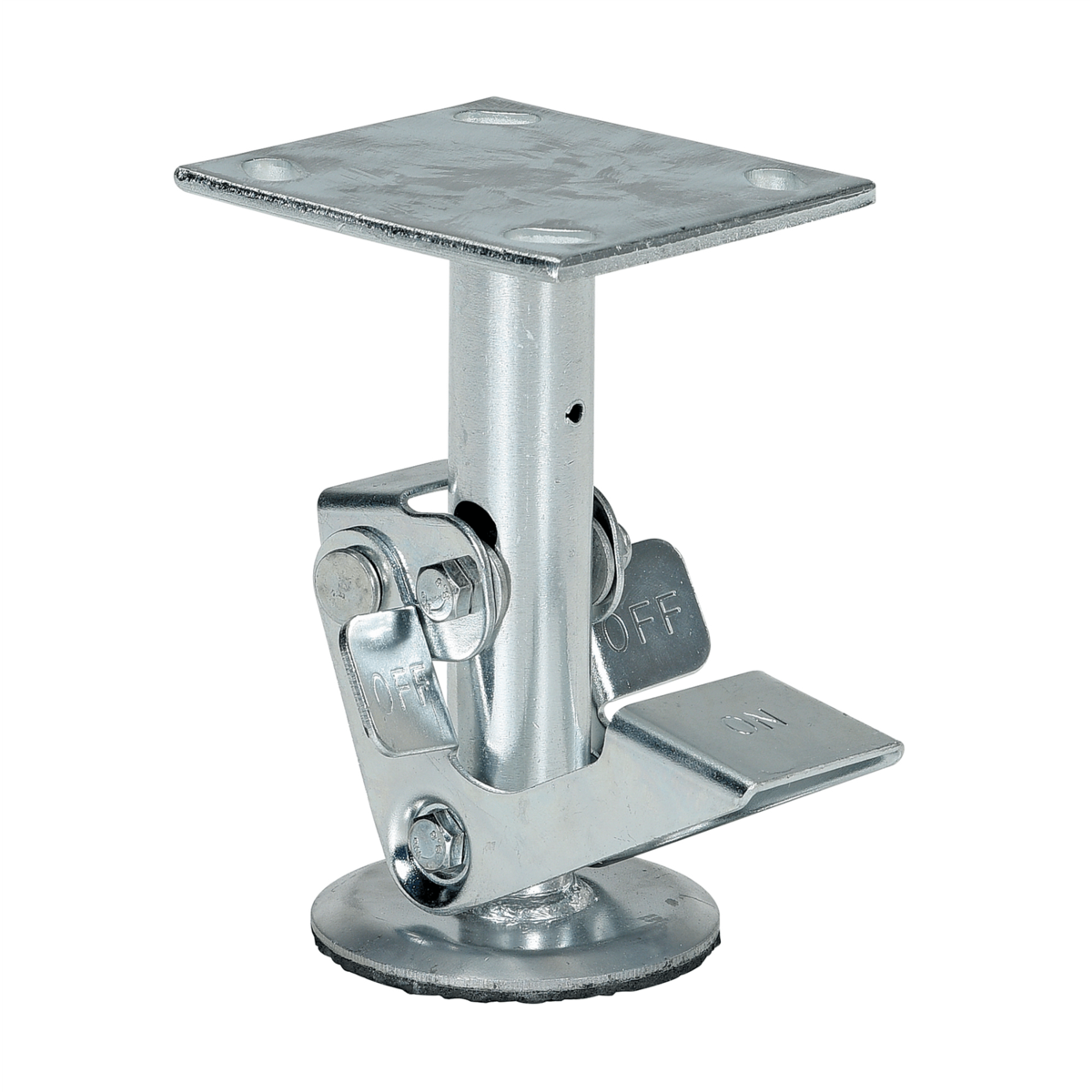 Vestil Top Mount Floor Lock 6.875 In. to 7.5 In. Silver FL-LK-6EM