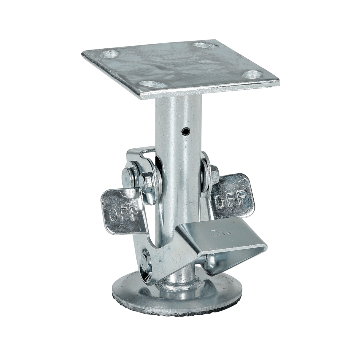 Vestil Galvanized Steel Top Mount Floor Lock 6.5 In. to 7.25 In. Gray FL-LK-6EL