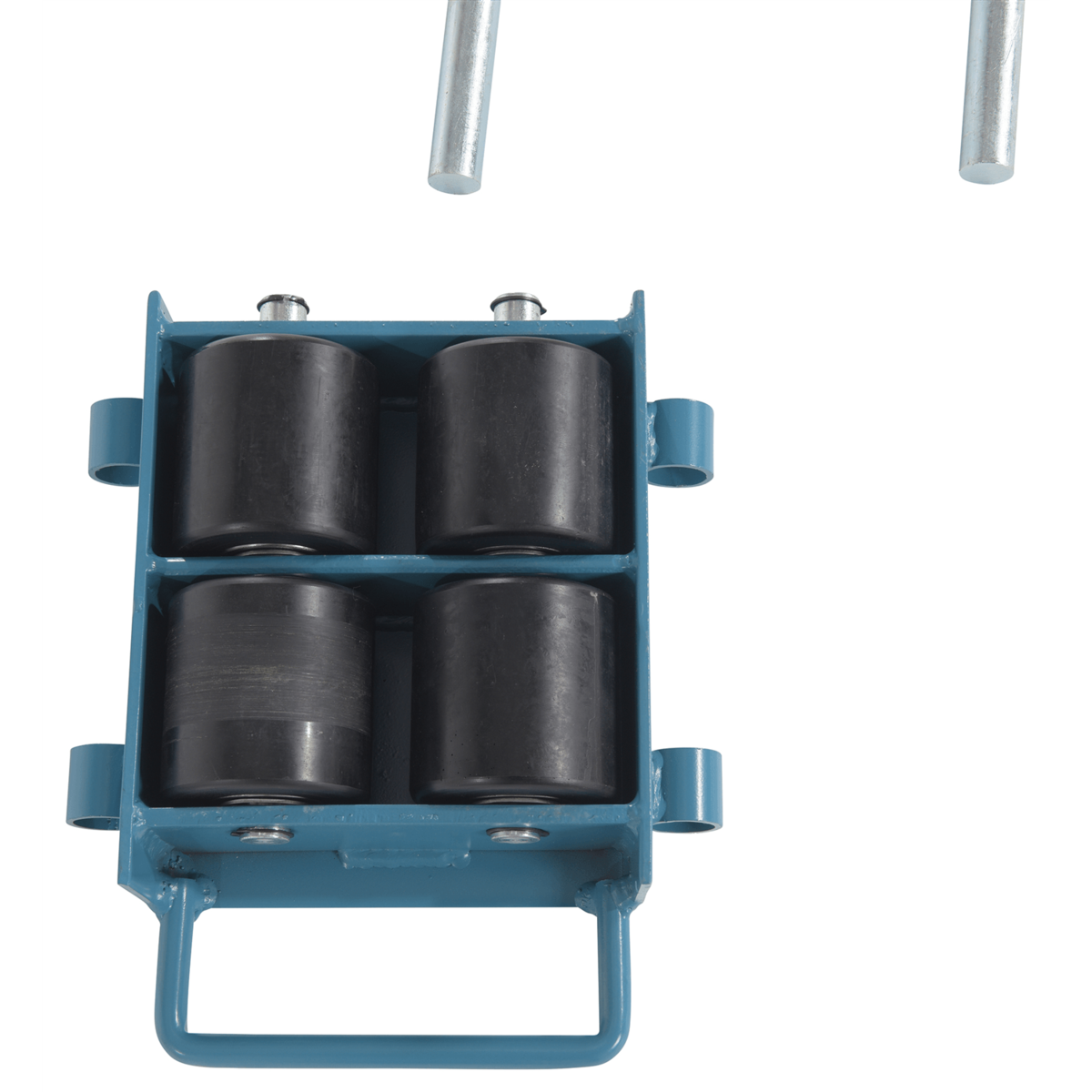 Vestil Adjustable Machinery Skates 10-1/2 In. x 12-13/16 In. x 4-3/8 In. 6 Ton Capacity Blue ASKT-6