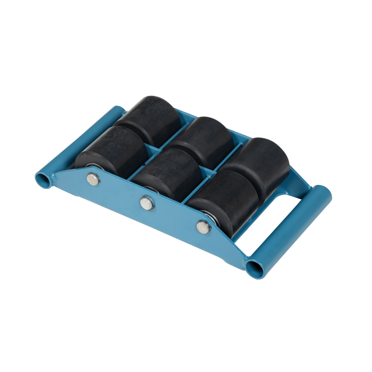 Vestil Steel Fixed Machinery Skates 16-1/4 In. x 8-1/2 In. x 4 In. 12000 Lb. Capacity Blue FMS-6