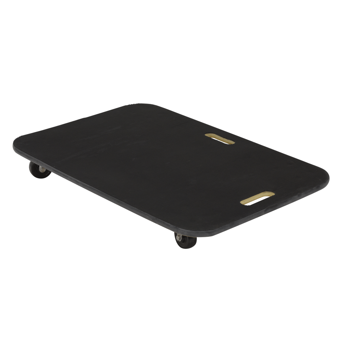 Vestil Fiber Wood Dolly with Rubber Casters 45In x 45In x 39In 24In x 36In 600 Lb. Black FWD-2436-3R