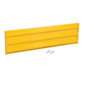 Vestil Steel 3 Ribbed Bolt On Style Guard Rail 5 Ft. Yellow GR-F3R-BO-5-YL
