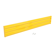 Vestil Steel 3 Ribbed Bolt On Style Guard Rail 9 Ft. Yellow GR-F3R-BO-9-YL