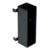Vestil Steel U-Bracket For Drop In Guard Rail System Black GR-H2R-BKT-DI-BK