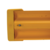 Vestil Plastic End Cap For Guard Rail System Yellow GR-H2R-CAP