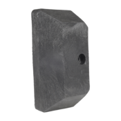 Vestil Plastic End Cap For Guard Rail System Black GR-H2R-CAP-BK
