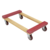 Vestil Hardwood Dolly Rubber Ends 30 In. x 18 In. x 7 In. 1200 Lb. Capacity Tan HDOR-1830-12