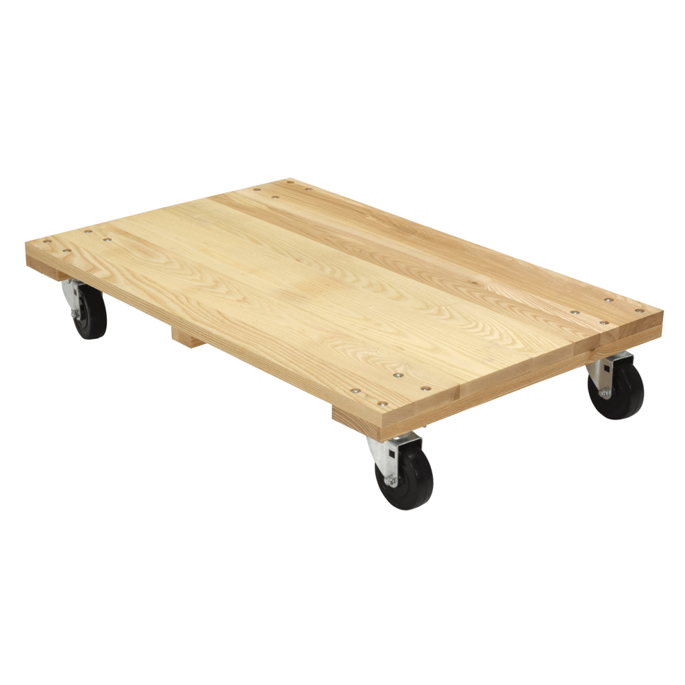 Vestil Hardwood Solid Deck Dolly 36 In. x 24 In. x 6-15/16 In. 1200 Lb.  Capacity HDOS-2436-12