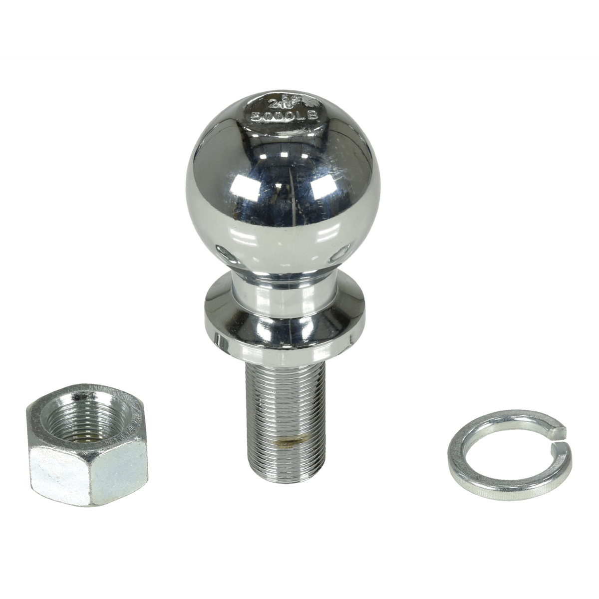 Vestil Steel Bolt On Tow Ball 2-5/16 In. Diameter 5000 Lb. Capacity Silver BALL-2516