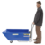 Vestil Steel Low Profile Parts Hopper 1/3 Cubic Yd 2000 Lb Capacity Blue HOP-LP-N