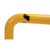 Vestil Steel High Profile Machinery and Rack Guard 48 In. x 42 In. x 4 In. Yellow HPRO-48-42-4