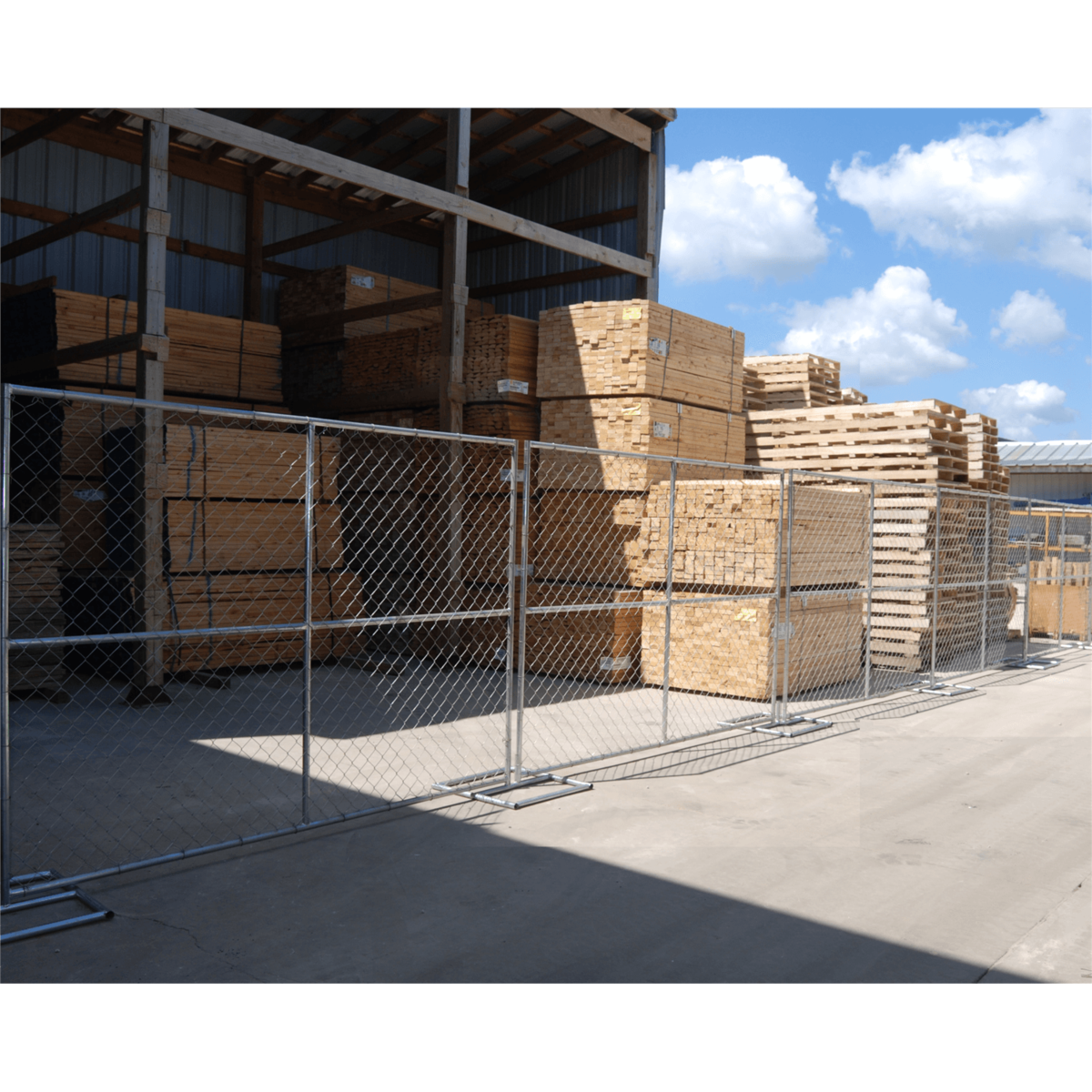Vestil Steel Construction Barrier System Silver HRAIL-9072