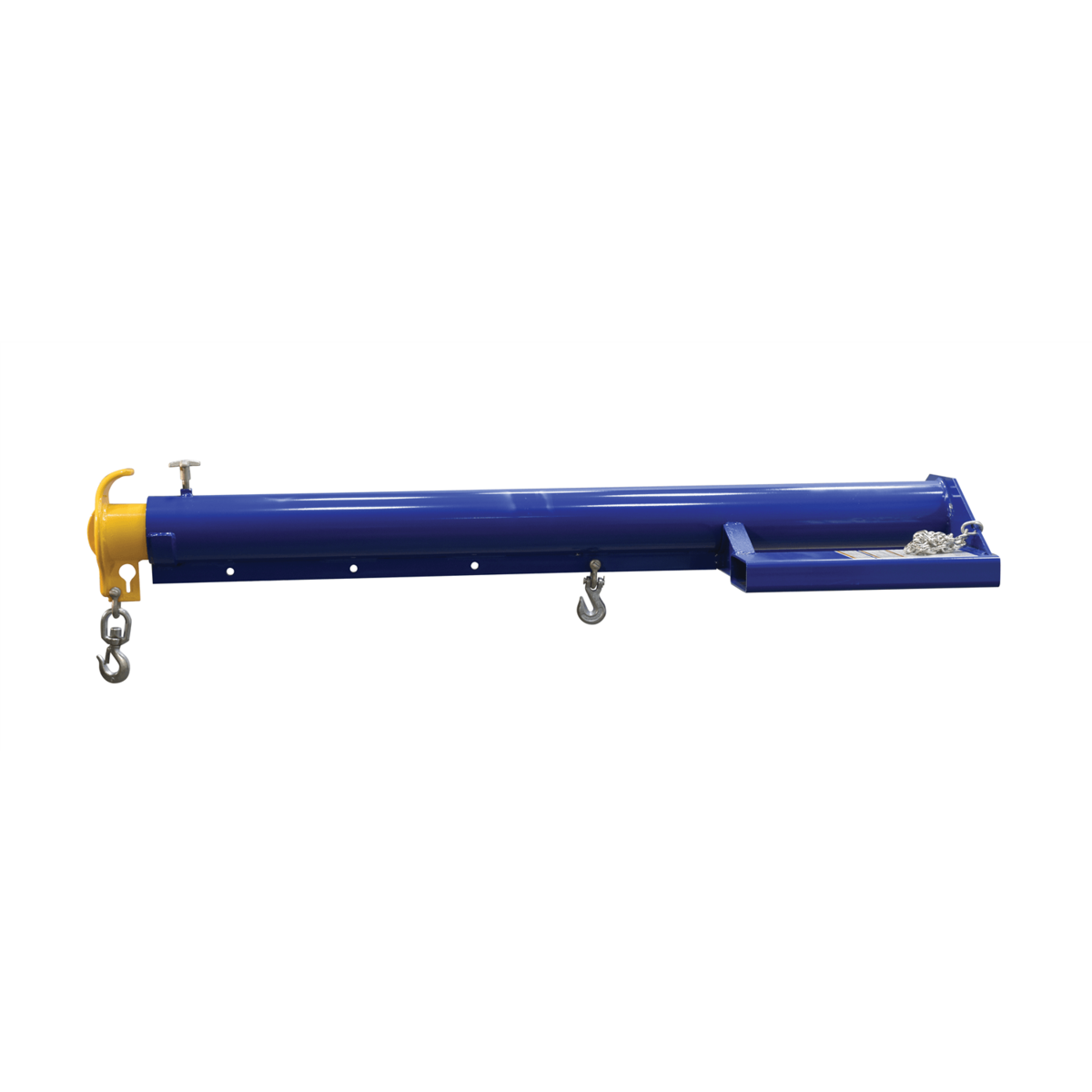 Vestil Steel Economy Telescoping Lift Boom 24In Fork Pocket Center 4000Lb Blue/Yellow LM-EBT-4-24
