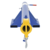 Vestil Steel Orbit Telescoping Lift Boom 24 In Fork Pocket Center 6000 Lb Capacity Blue LM-OBT-6-24