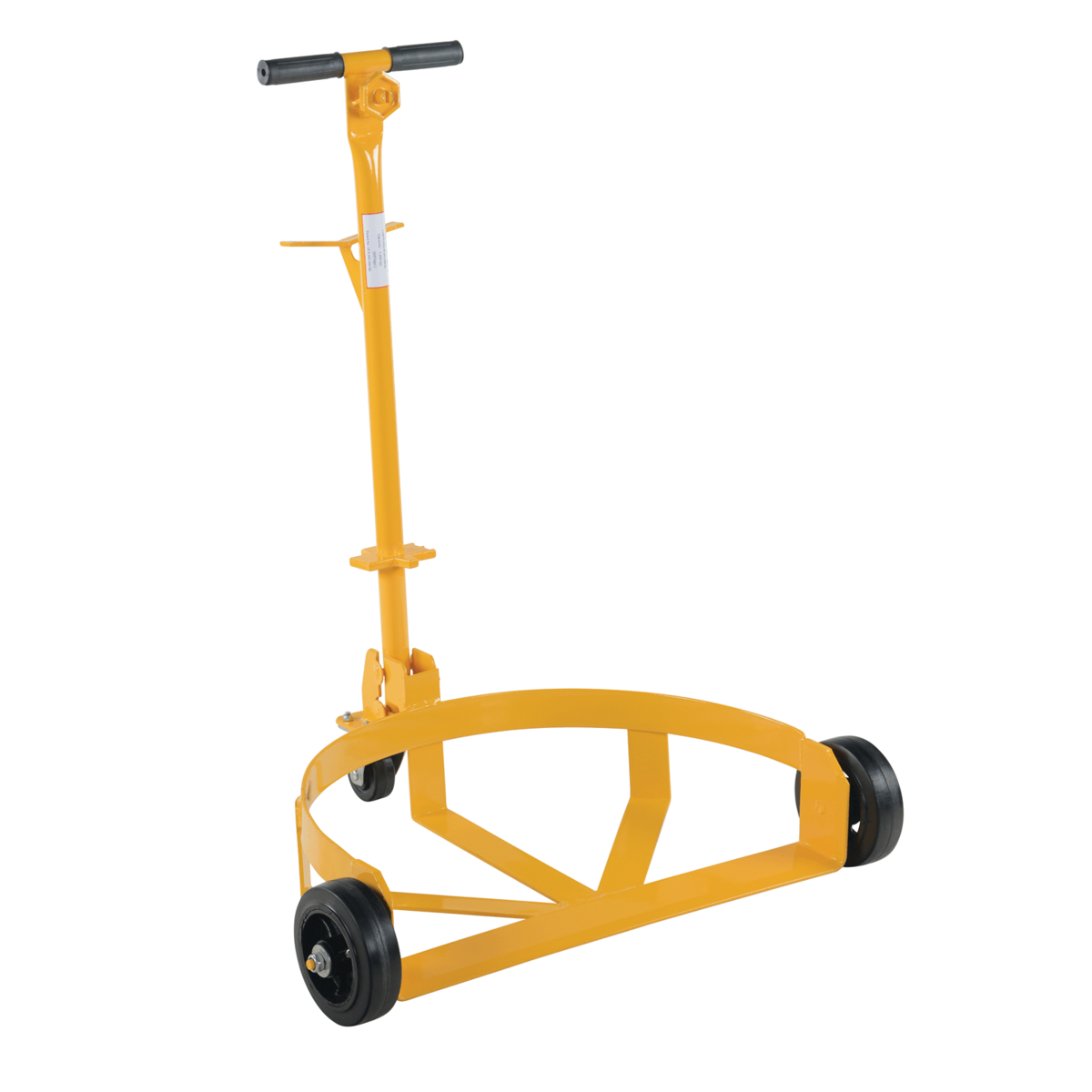 Vestil Low DrumDolly w/MoldOn RubberCasters 45In x 45In x 39In 21-5/8In x 31-5/8In x 37-5/8In 1200Lb