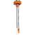 Vestil Steel Low Headroom Chain Hoist Push Trolley 17 In x 12-1/2 In x 15 In 6000 Lb. Orange LOW-6P
