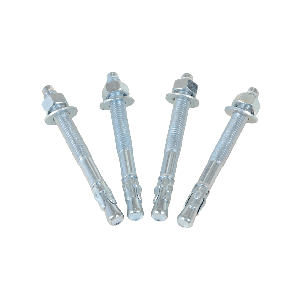 Vestil Steel Concrete Sleeve Anchor Bolts 4 Pack 1/2 In. x 5 In. Silver AS-125-4PK