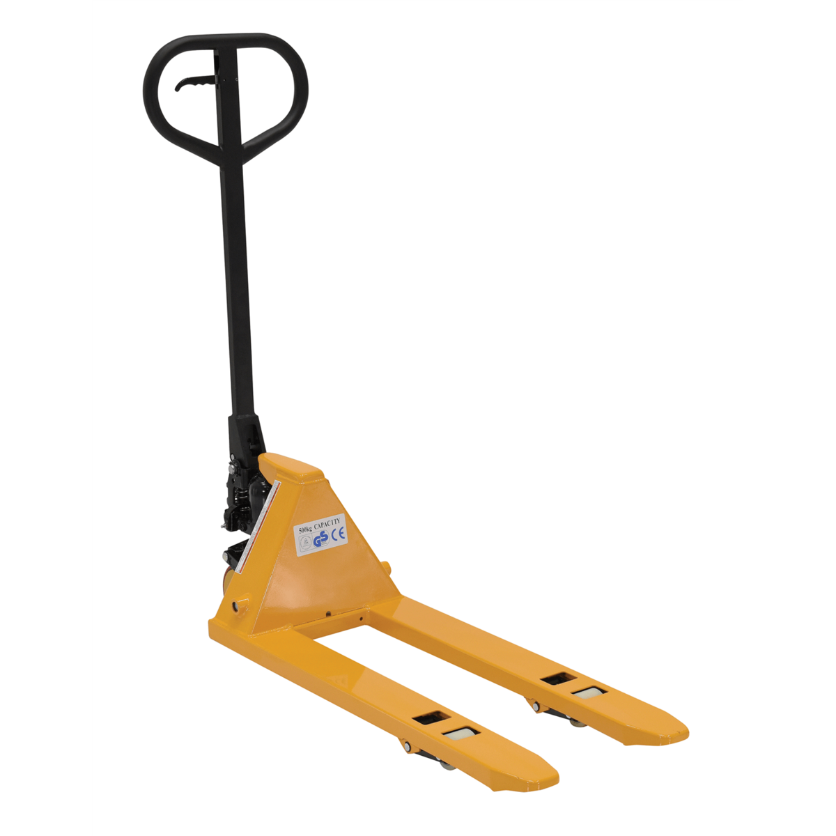 Vestil Steel Mini Hand Pallet Truck 45 In. x 15 In. x 45 In. 1100 Lb. Capacity Yellow PM1-1532-MINI