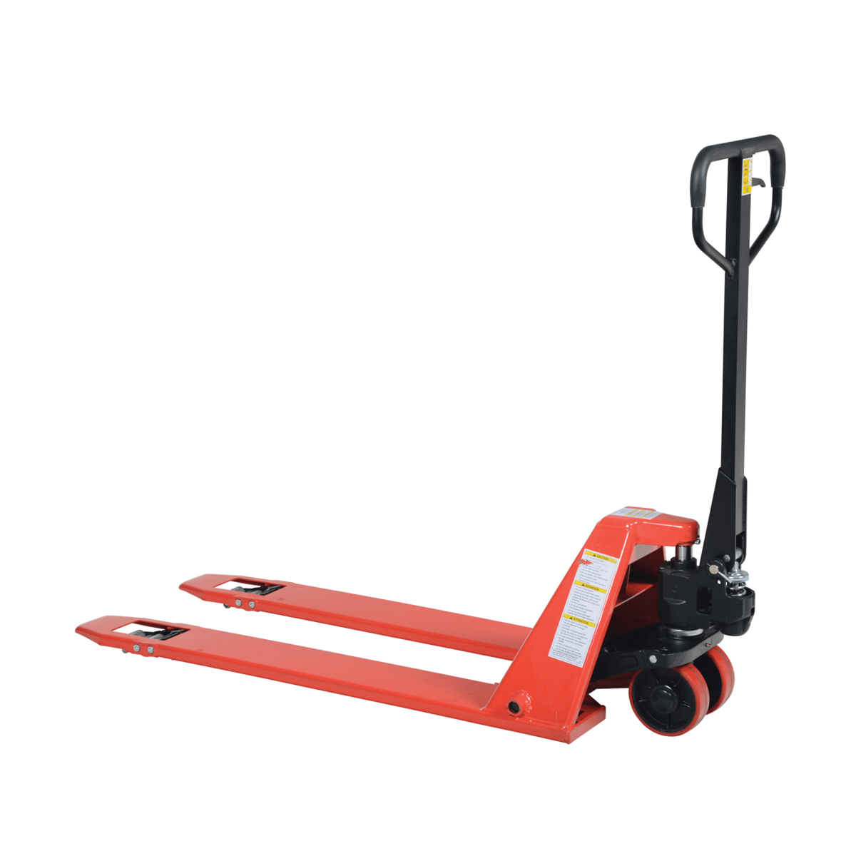 Vestil Steel Super Low Pallet Truck 60 In. x 21 In. x 48 In. 2200 Lb. Capacity Red PM2-2044-SLP