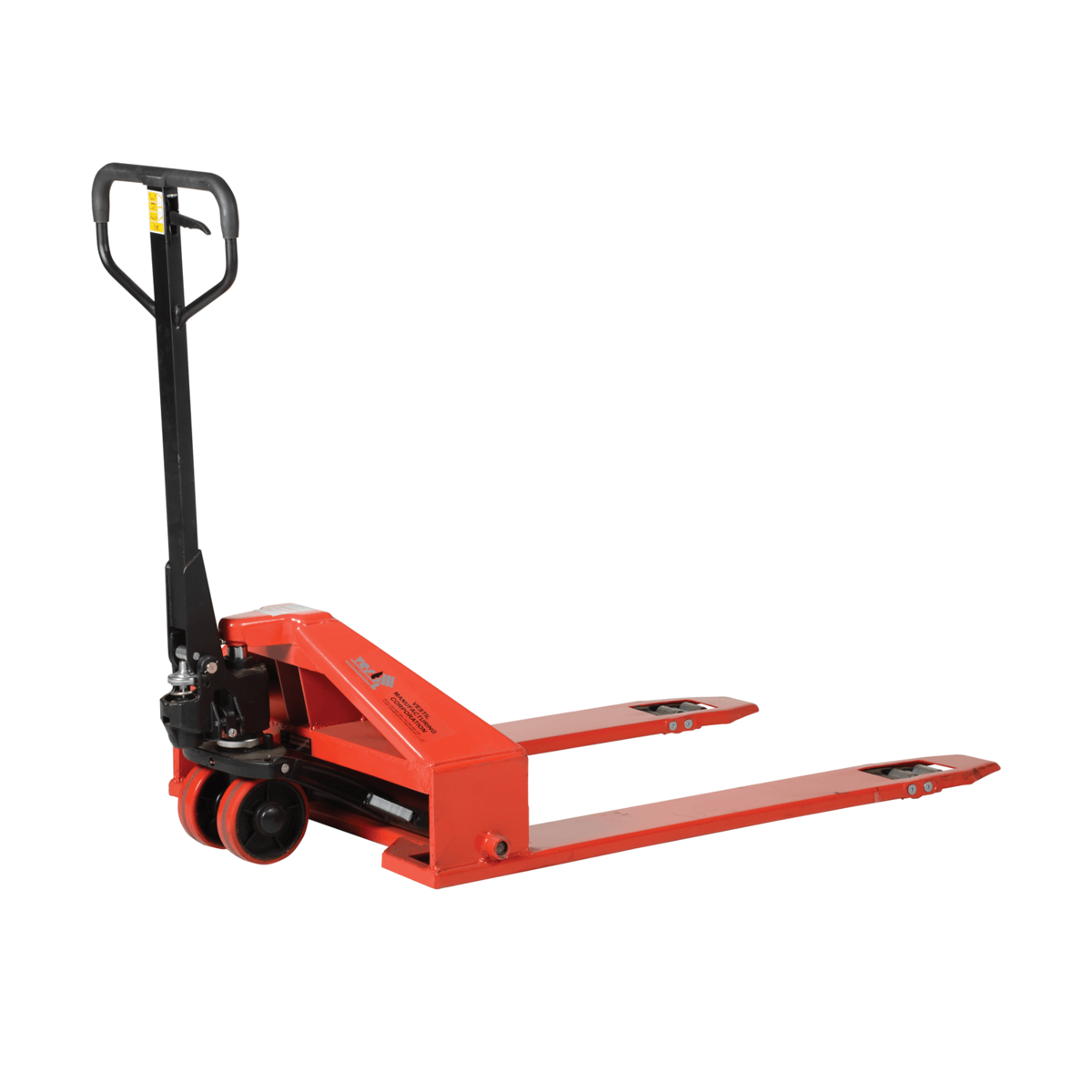 Vestil Steel Super Low Pallet Truck 63-1/2 In. x 33 In. x 48 In. 2200 Lb. Capacity Red PM2-3344-SLP