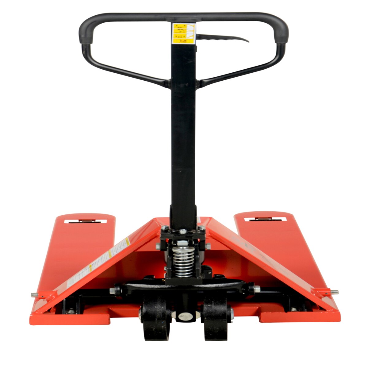 Vestil Steel Pallet Truck with Steel Wheels 61 In. x 27 In. x 48 In. 5500 Lb. Red PM5-2748-S