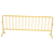 Vestil Steel Crowd Control Interlocking Barrier with Curved Feet 101-3/16 In. Len. Yel. PRAIL-102-Y