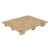 Vestil Recycled Nestable WoodPallet 40-1/4In x 48-1/4In x 5-11/16In 2000Lb Dyn.CapacityBrwn PWP-4840
