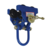 Vestil Steel Quick Install Manual Trolley 7 In. x 11-5/8 In. x 12 In. 2000 Lb. Capacity Blue QIT-2