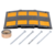 Vestil Rubber Speed Hump Middle Section Asphalt Hardware 19-3/16In x 23-1/2In x 1-5/8In 40000Lb Blk