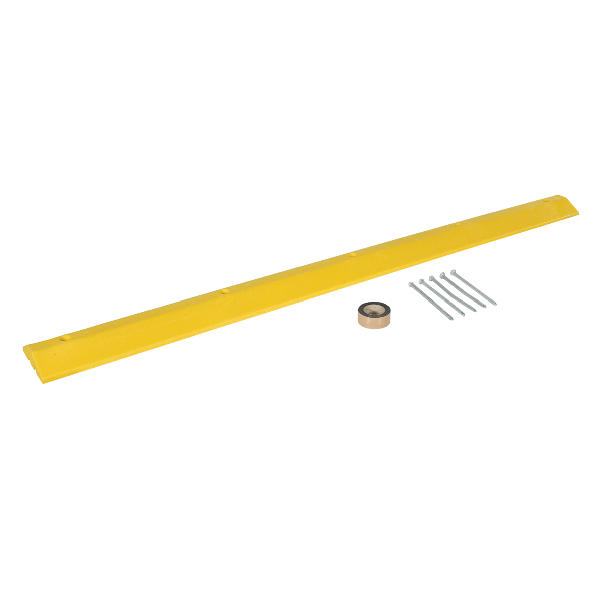 Vestil Plastic Speed Bump Asphalt Hardware 106 In. x 10 In. x 2 In. Yellow SBA-108