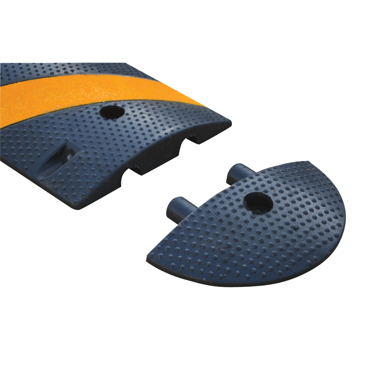 Vestil Rubber Heavy Duty Speed Bump 72 In. Length Asphalt 40,000 Lb. Capacity Black SBRY-72-A