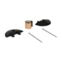 Vestil Rubber Heavy Duty Speed Bump Asphalt End Caps Black SBRY-CAP-A