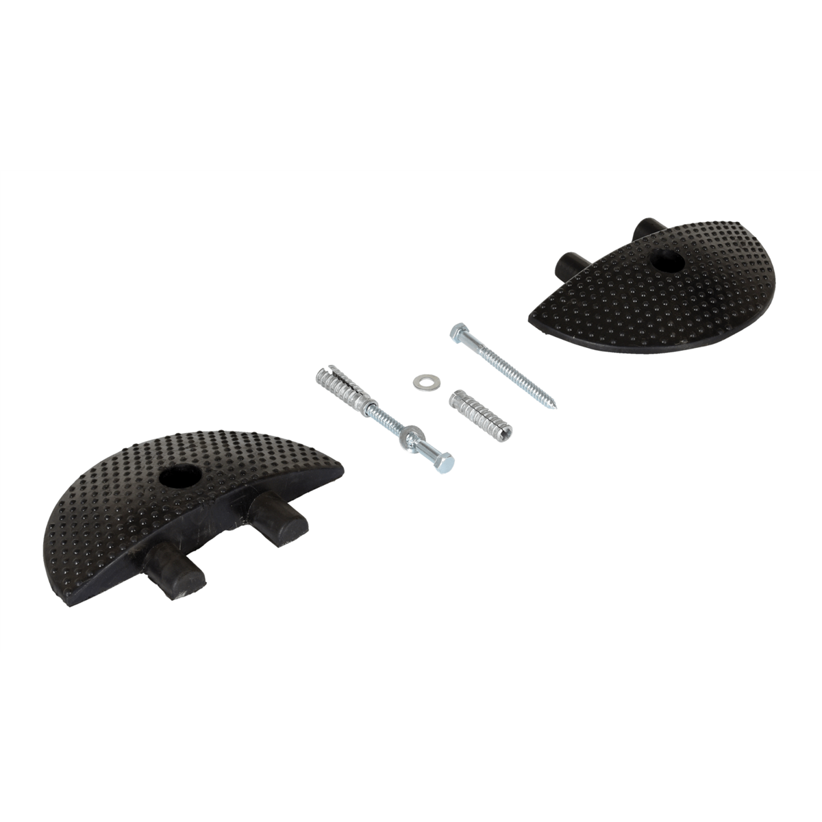 Vestil Rubber Heavy Duty Speed Bump Concrete End Caps Black SBRY-CAP-C