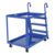 Vestil Steel Stock Picker 2 Shelf w/Mold On Rubber Casters 51-3/4Inx27-7/8Inx50-1/8In 1,000Lb Blue