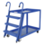 Vestil Steel Stock Picker 2 Shelf w/Mold On Rubber Casters 51-3/4Inx27-7/8Inx50-1/8In 1,000Lb Blue