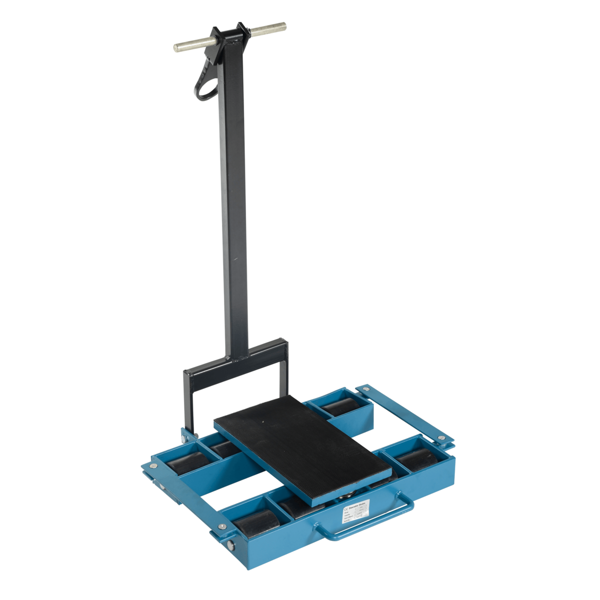 Vestil Steel Machinery Skates 8 Nylon Rollers 6 Ton Static Capacity Blue SSKT-6