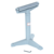 Vestil Steel Horizontal Roller Stand 23 to 38-1/2 In. Raised Height 1,760 Lb. Capacity Gray STAND-H