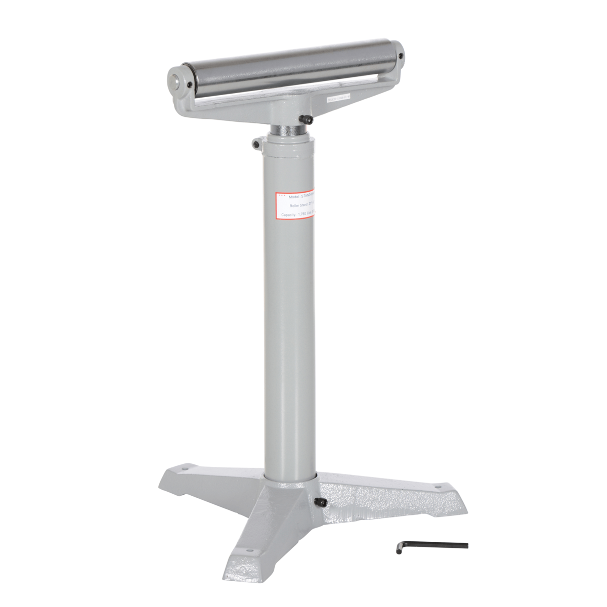 Vestil Steel Horizontal Roller Stand 27 to 42 In. Raised Height 1,760 Lb. Capacity Gray STAND-H-HP