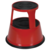 Vestil Steel Rolling Step Stool 17 In. Top Step Height 500 Lb. Capacity Red STEP-17-R