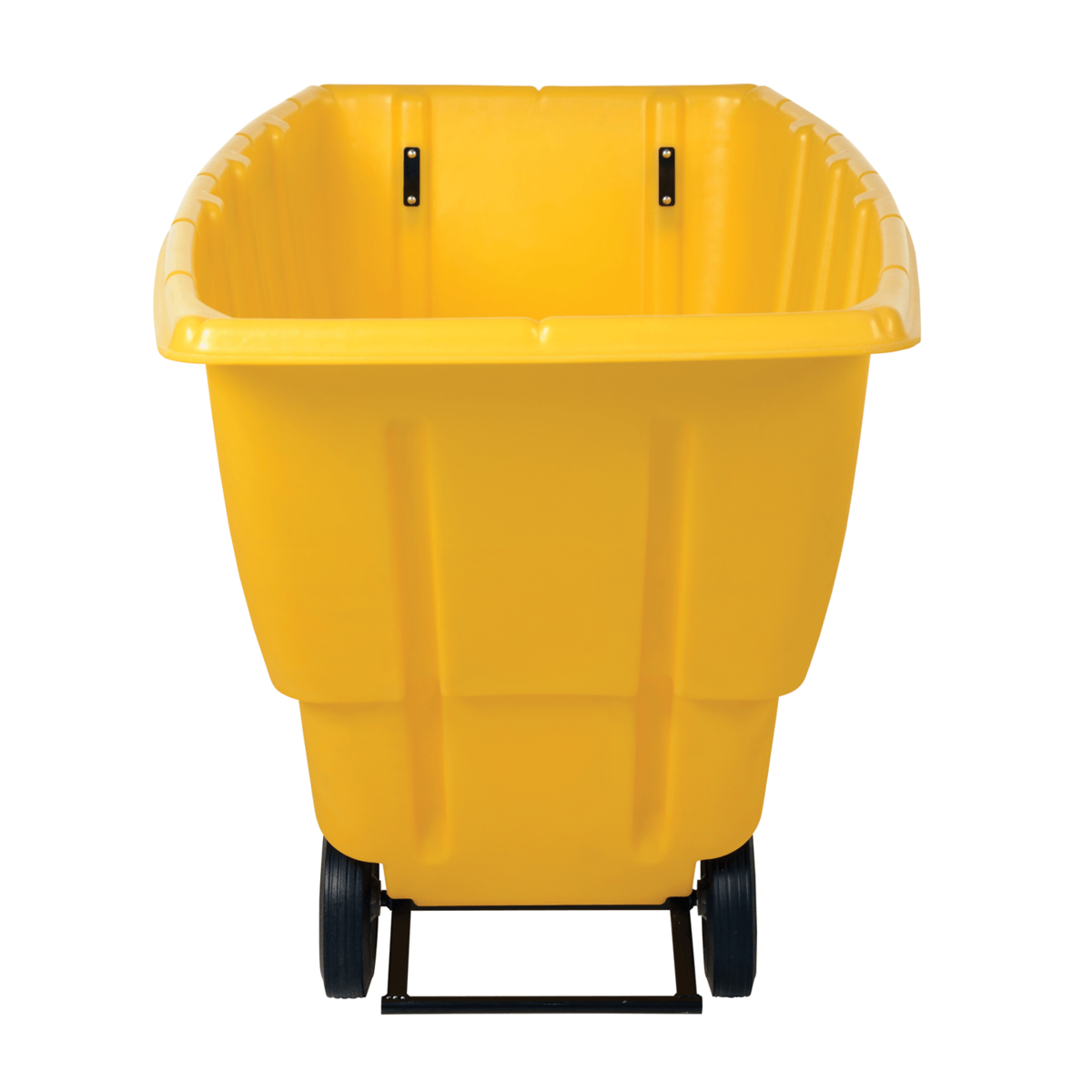 Vestil Plastic Medium Duty Tilt Truck 1 Cubic Yard 1250 Lb. Capacity Yellow TDT-100-MD-YELLOW
