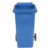 Vestil High Density Polyethylene 32 Gallon Trash Can Blue TH-32-BLU