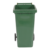 Vestil High Density Polyethylene 32 Gallon Trash Can Green TH-32-GRN