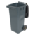 Vestil High Density Polyethylene 32 Gallon Trash Can Gray TH-32-GY