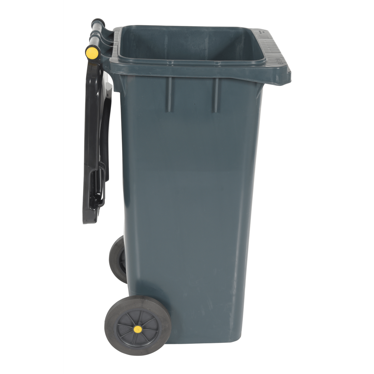 Vestil High Density Polyethylene 32 Gallon Trash Can Gray TH-32-GY