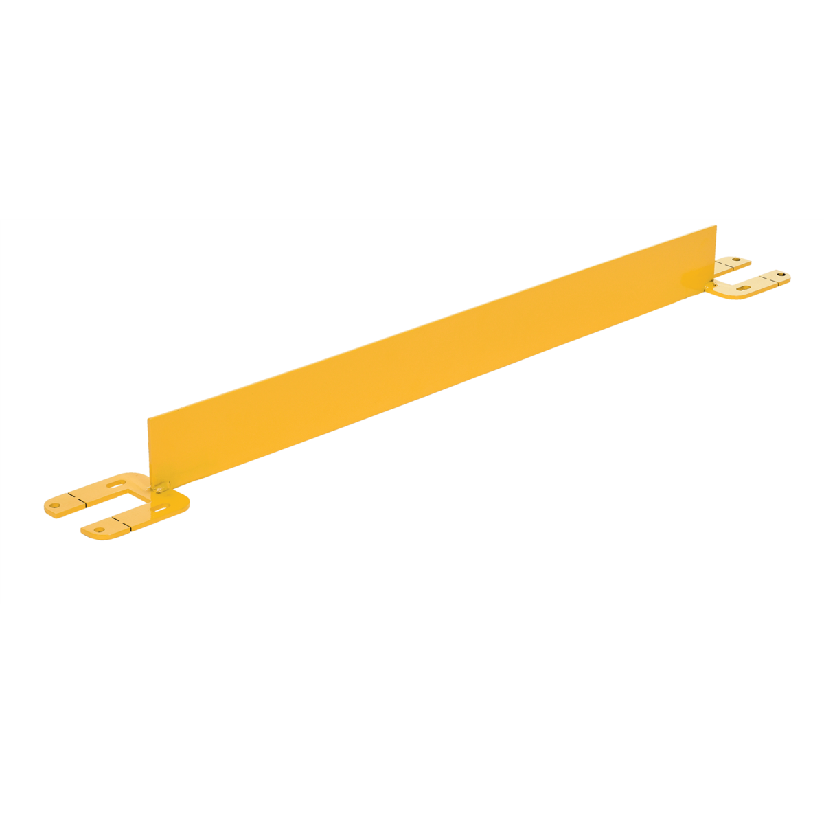Vestil Steel Toe Board for pipe Safety Railing 4 Ft. Length Yellow VDKR-4-TB