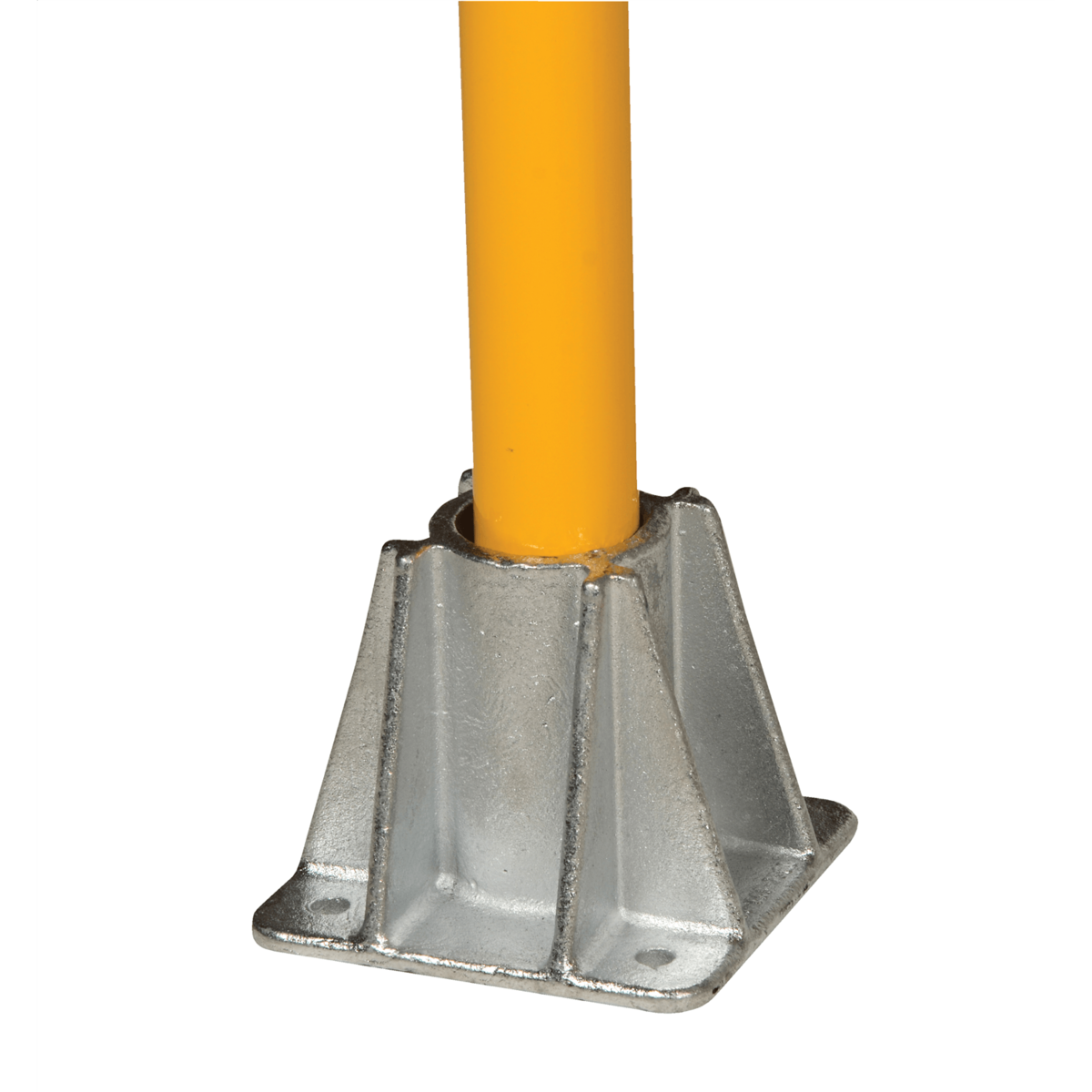 Vestil Cast Steel Single Socket for Pipe Safety Railing Silver VDKR-P101